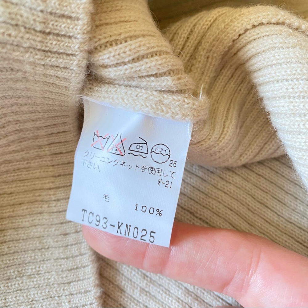Tsumori Chisato 1/2 sleeve knit crewneck sweater -  100% wool - Picture 12 of 14